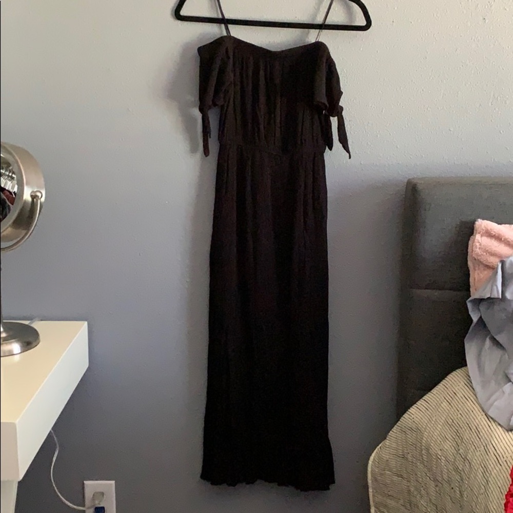 Black off the shoulder dress